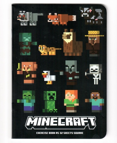 Zeszyt A5 w kratkę 32 k A5/32 kartek Minecraft
