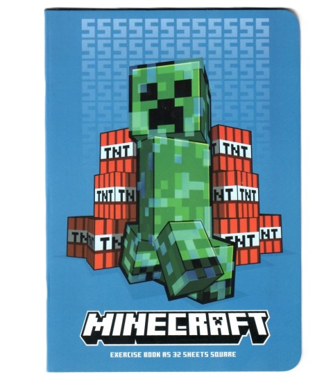 Zeszyt A5 w kratkę 32 k A5/32 kartek Minecraft