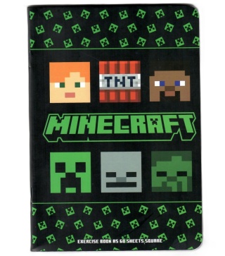 Zeszyt A5 w kratkę 60 k A5/60 kartek Minecraft