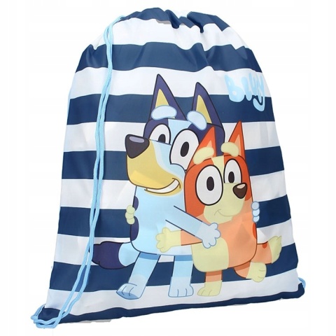 Bluey plecak worek na buty kapcie piesek Bingo i Blue Bluey plecak worek na buty kapcie piesek Bingo i Blue
