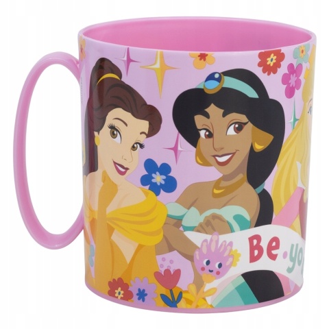 Księżniczki Disney Bella śnieżka Roszpunka kubek do mikrofali z uchem 350ML