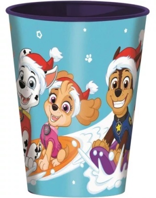 PSI PATROL świąteczny zima kubek kubeczek plastikowy szklanka 260ML