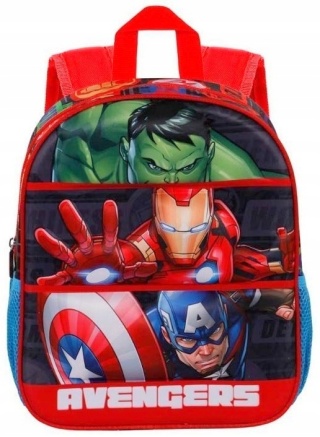 Plecak do przedszkola AVENGERS HULK Kapitan Ameryka Iron Man wypukły 3D