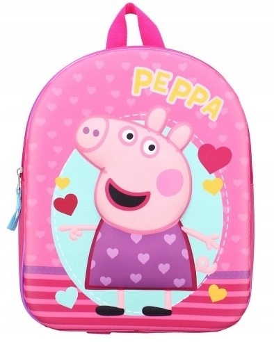 Plecak do przedszkola ŚWINKA PEPPA PIG 3D wypukły