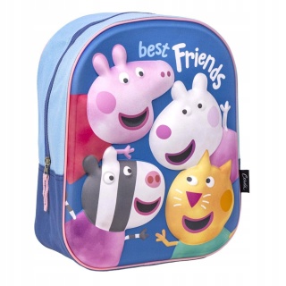Plecak do przedszkola ŚWINKA PEPPA wypukły 3D