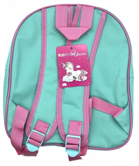Plecak do przedszkola miętowy jednorożec Unicorn tęcza