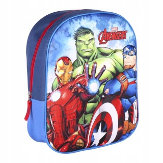Plecak do przedszkola wycieczkowy AVENGERS wypukły Cerda 3D