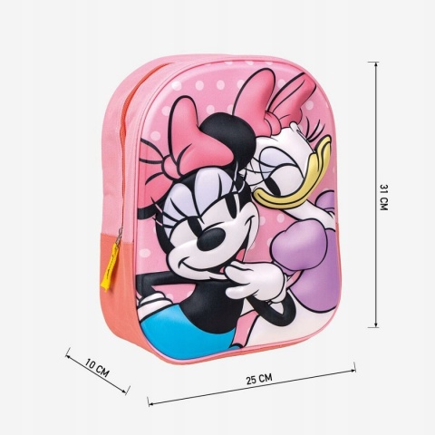 Plecak do przedszkola wycieczkowy MYSZKA MINNIE pieski wypukły Cerda 3D Plecak do przedszkola wycieczkowy MYSZKA MINNIE pieski wypukły Cerda 3D