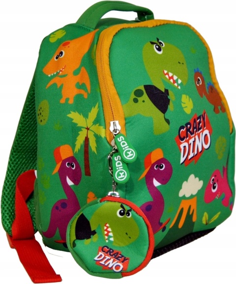 Plecak neoprenowy wycieczkowy do żłobka przedszkola DINOZAUR dino+ moneciak