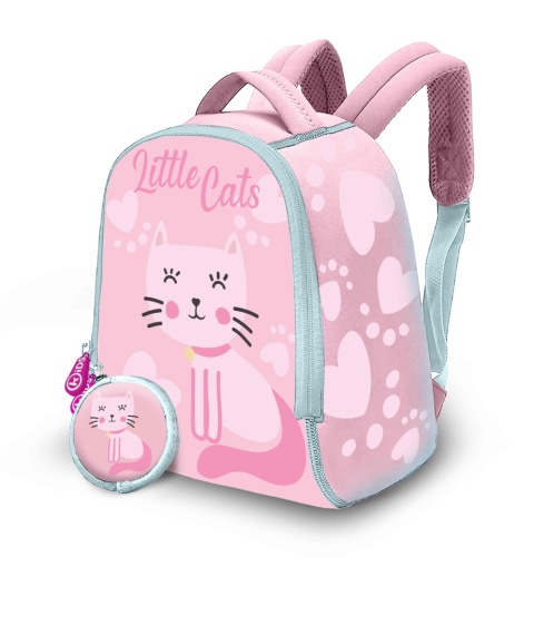 Plecak neoprenowy wycieczkowy do żłobka przedszkola KOTEK + moneciak