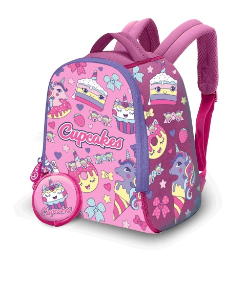 Plecak neoprenowy wycieczkowy do żłobka przedszkola babeczki + moneciak