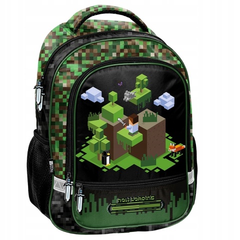 Plecak szkolny młodzieżowy Game pixel dla fanów minecraft Paso