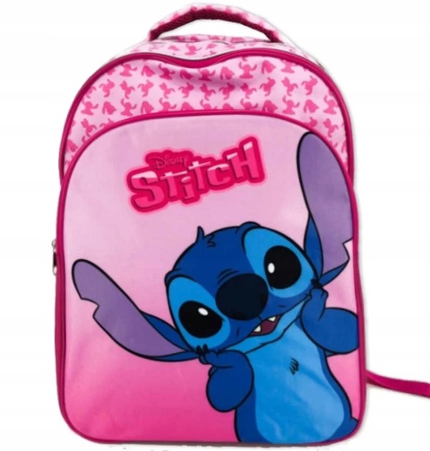 Plecak szkolny trzykomorowy różowy Stich Lilo i Stitch