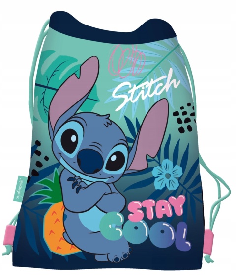 Plecak worek na buty kapcie St. Majewski Lilo i Stitch 43 x 34 cm