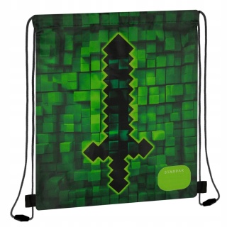 Plecak worek na buty kapcie pixel game miecz dla fanów minecraft Starpak