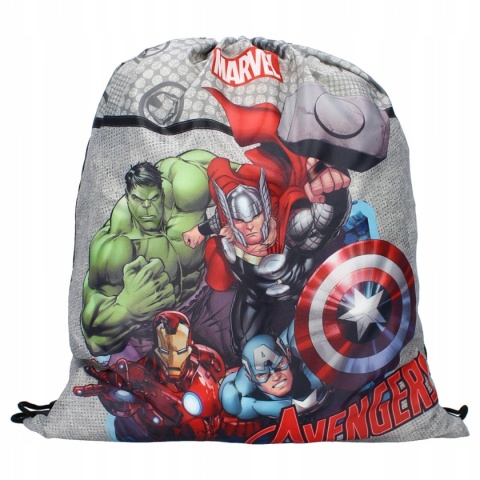 Plecak worek sportowy na buty kapcie AVENGERS THOR HULK 44X37 cm Plecak worek sportowy na buty kapcie AVENGERS THOR HULK 44X37 cm
