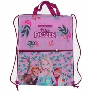 Worek na buty plecak sportowy gruby sznur KRAINA LODU FROZEN 42X35 cm