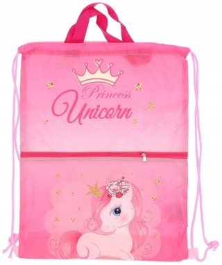 Worek na buty plecak sportowy gruby sznur jednorożec Unicorn 42X35 cm