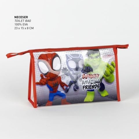 Zestaw kosmetyczny kosmetyczka szczotka do włosów ręcznik kubek Spidey