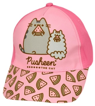 Czapka z daszkiem dziecięca Pusheen letnia dla dziewczynki 7-8 lat 54 cm
