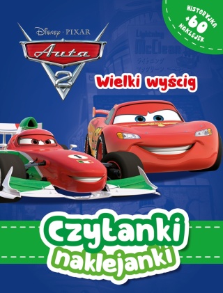 Czytanki naklejanki Wielki wyścig Auta Zygzak McQueen 60 naklejek