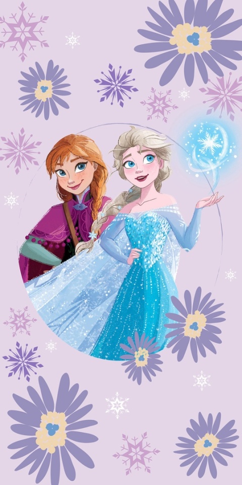 Kraina Lodu Frozen Ręcznik kąpielowy plażowy bawełniany 70x140