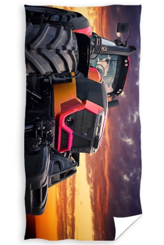 Ciagnik Traktor Ręcznik kąpielowy plażowy bawełniany 70x140