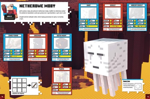 Minecraft. Księga Netheru i Kresu z naklejkami ponad 500 naklejek