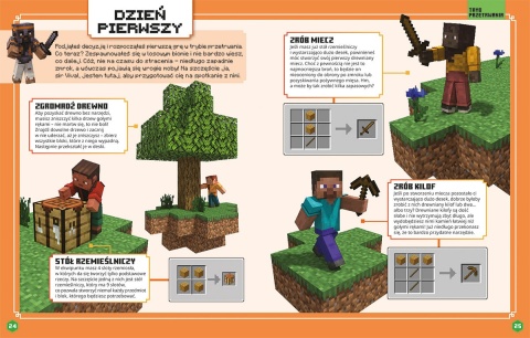 MINECRAFT podręcznik dla początkujących poznaj tryby przetrwania i kratywny