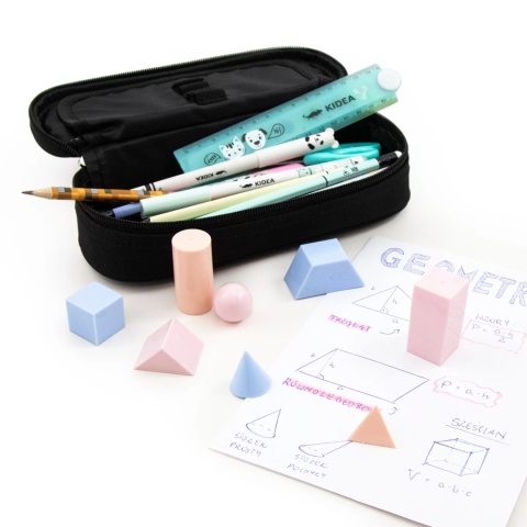 Modele 3D figur geometrycznych A Kidea Pastel zestaw 8 modeli