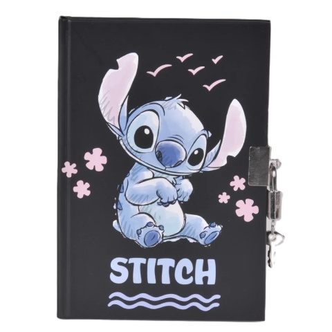 Notatnik Stich pamiętnik sekretny z kłódką czarny STITCH Sticz