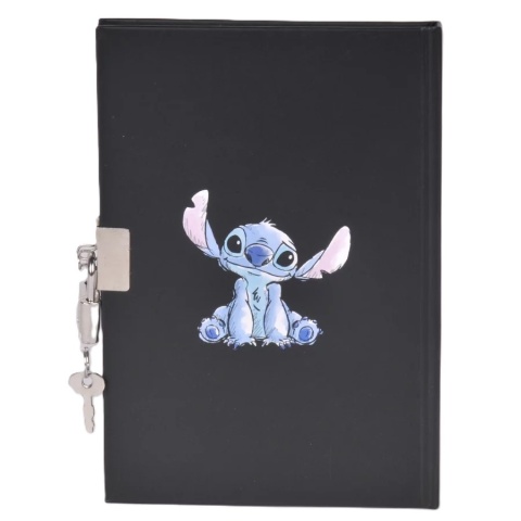 Notatnik Stich pamiętnik sekretny z kłódką czarny STITCH Sticz