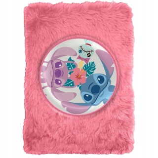 Notatnik pamiętnik zeszyt Stich puchaty kudłacz różowy LILO I STITCH
