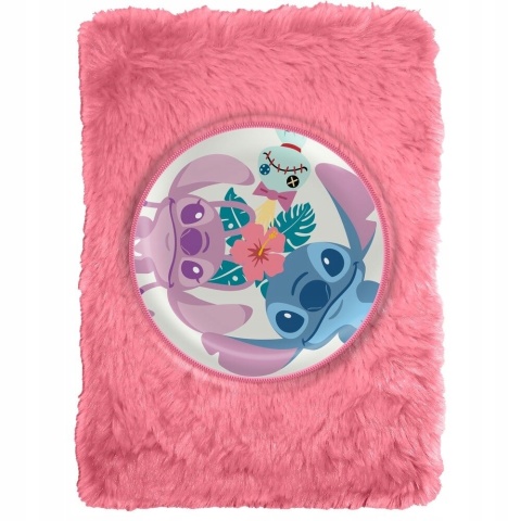 Notatnik pamiętnik zeszyt Stich puchaty kudłacz różowy LILO I STITCH