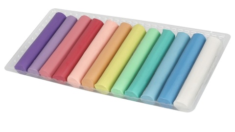 Plastelina okrągła pastelowa 12 kolorów Lilo I Stitch Stich Pastel