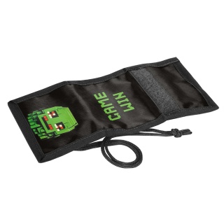 Portfel dziecięcy na szyje portfelik rzep suwak sznurek na karty Pixel Mask
