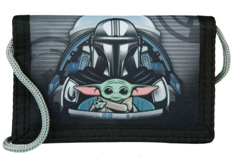 Portfel portfelik torebka ze sznurkiem na szyję rzep Star wars