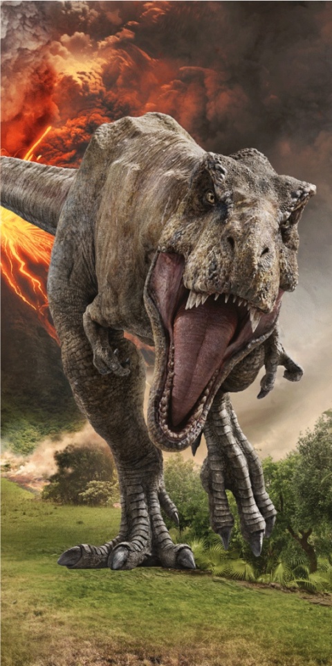 Ręcznik kąpielowy bawełniany plażowy Park Jurajski Jurassic world 70x140
