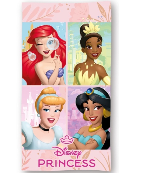 Ręcznik kąpielowy plażowy szybkoschnący Księżniczki Disney 70x140
