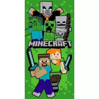 Ręcznik kąpielowy plażowy szybkoschnący MInecraft 70x140