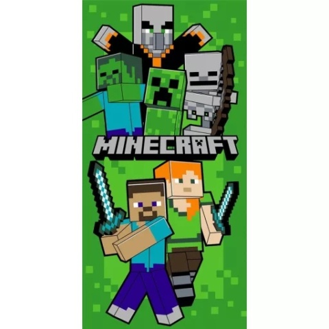 Ręcznik kąpielowy plażowy szybkoschnący MInecraft 70x140