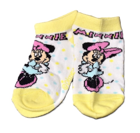 Skarpetki skarpety dziecięce Myszka Minnie bawełniane Stopki na lato 27/30