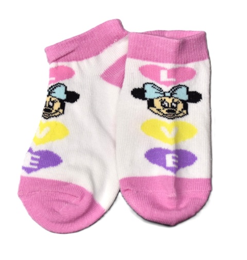 Skarpetki skarpety dziecięce Myszka Minnie bawełniane Stopki na lato 23/26