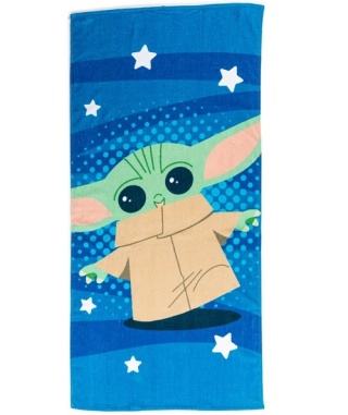 Star Wars Mandalorian Grogu Ręcznik kąpielowy plażowy bawełniany 70x140