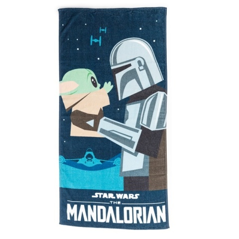 Star Wars Mandalorian Ręcznik kąpielowy plażowy bawełniany 70x140