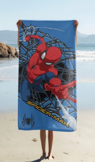 Ręcznik kąpielowy plażowy szybkoschnący Spiderman 70x140