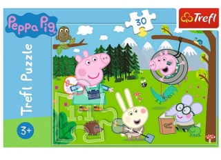 Świnka Peppa Pig Leśna wyprawa Trefl Puzzle 30 EL 18245