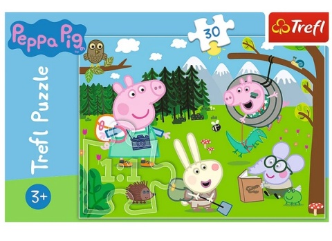 Świnka Peppa Pig Leśna wyprawa Trefl Puzzle 30 EL 18245