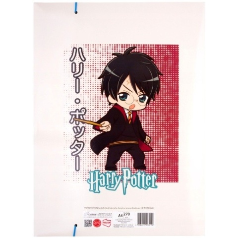 Teczka z gumką A4 na dokumenty rysunki Harry Potter w stylu manga