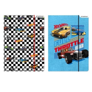 Teczka z gumką A4 na dokumenty szkolna Hot Wheels auta samochody 2 szt